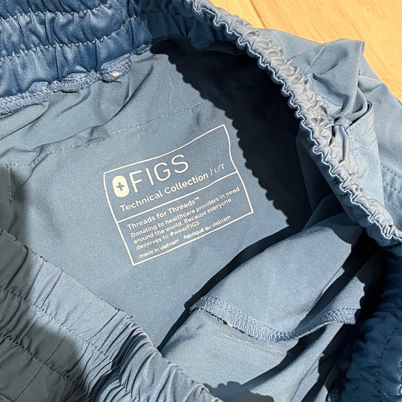 Figs large/tall Saumer high-waist pants cool blue Freex - Picture 2 of 3